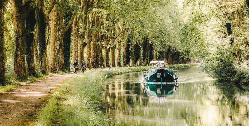 Navigation sur le Canal de Garonne au Mas d'Agenais