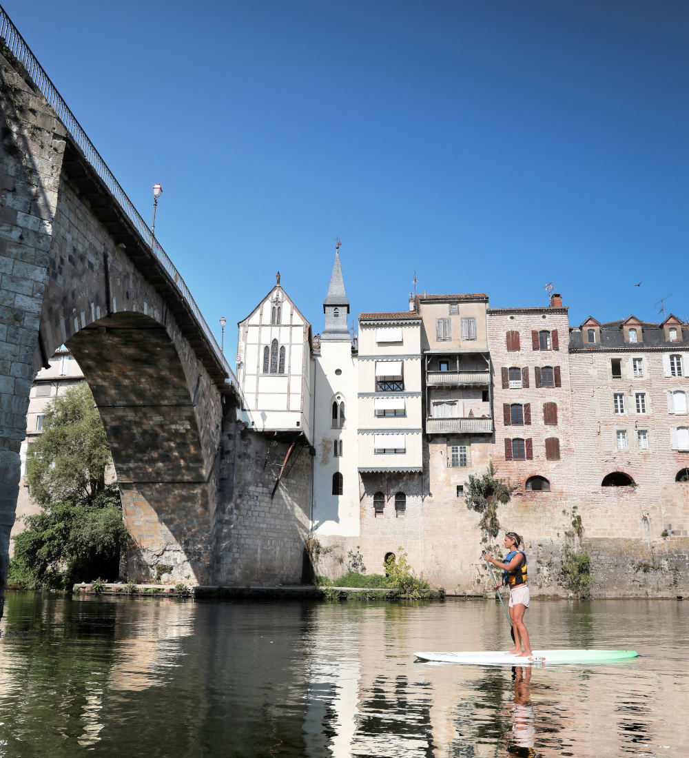 Stand up paddle sur le Lot