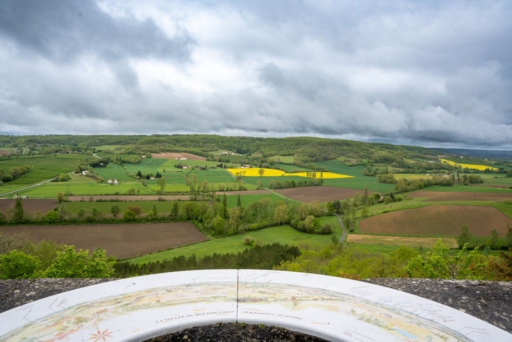 Point de vue sur la vallée du Boudouyssou