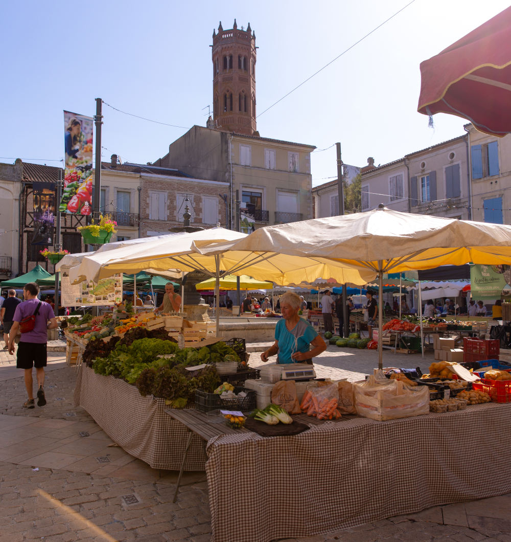 Marché traditionnel de Villeneuve-sur-Lot